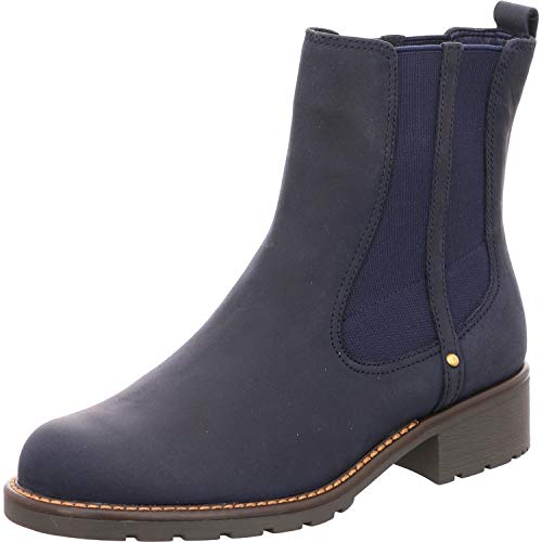 Clarks Orinoco Club, Botas Slouch Mujer, Azul Navy Nubuck, 38 EU