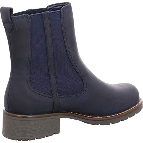 Clarks Orinoco Club, Botas Slouch Mujer, Azul Navy Nubuck, 38 EU