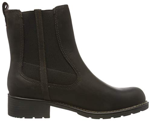 Clarks Orinoco Hot, Botas Estilo Motero Mujer, Marrón (Dark Brown Nub Dark Brown Nub), 38 EU