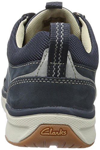 Clarks Orson Bay, Zapatos de Cordones Derby para Hombre, Azul (Navy Nubuck -), 42.5 EU