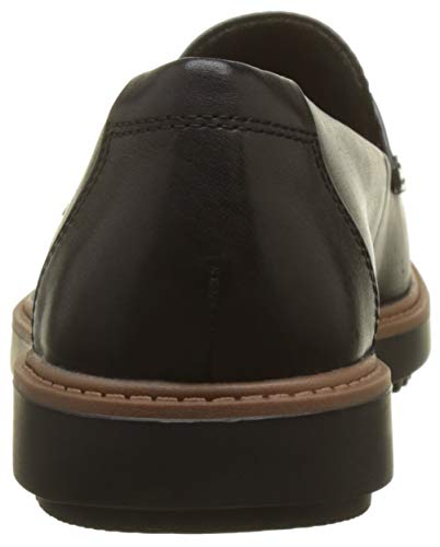 Clarks Raisie Arlie, Mocasines Mujer, Negro (Black), 39 EU