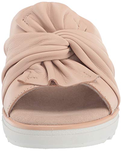 Clarks Sandalias de cuña Jillian Leap para mujer, beige (rojo rosado cuero), 43 EU