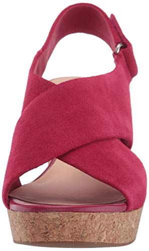 Clarks Sandalias de cuña Maritsa Lara para mujer, rosa (Gamuza fucsia), 36 EU