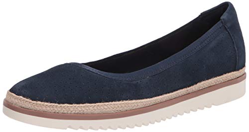 Clarks Serena Kellyn, Zapatos Tipo Ballet Mujer, Azul Marino, Ante, 37 EU