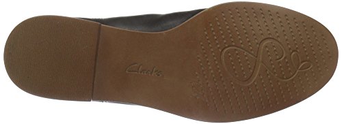 Clarks Taylor Shine, Botas Estilo Chelsea Mujer, Negro (Black Leather), 43 EU