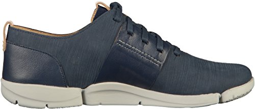 Clarks Tri Caitlin, Zapatillas para Mujer, Azul (Navy Combi), 36 EU