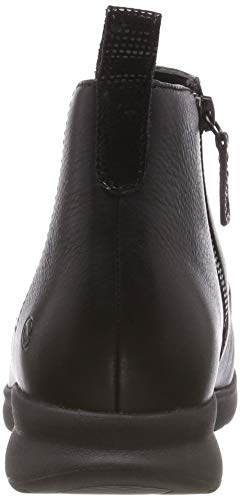 Clarks Un Adorn Mid, Botas Slouch Mujer, Negro (Black Leather), 39 EU