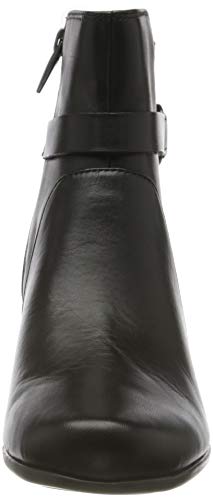 Clarks Un Damson Mid, Botines Mujer, Negro (Black Leather Black Leather), 38 EU