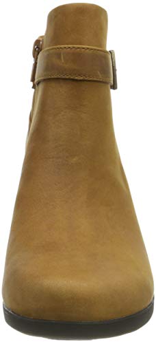 Clarks Un Lindel Lo, Botines Mujer, Marrón (Dark Tan Oily Dark Tan Oily), 39 EU