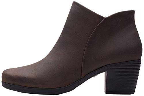 Clarks Un Lindel Zip, Botines Mujer, Marrón (Brown Oily Brown Oily), 41 EU