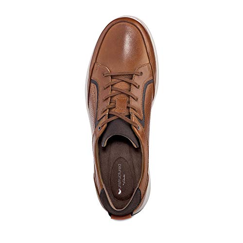 Clarks Un Trail Form, Zapatos de Cordones Derby, Marrón (Tan Leather-), 43 EU