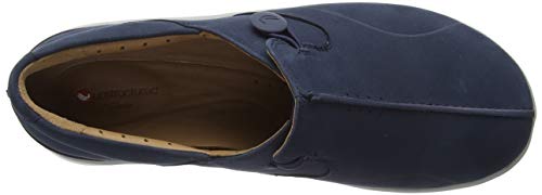 Clarks Un.loop2 Walk, Mocasines Mujer, Azul (Navy Nubuck Navy Nubuck), 37.5 EU