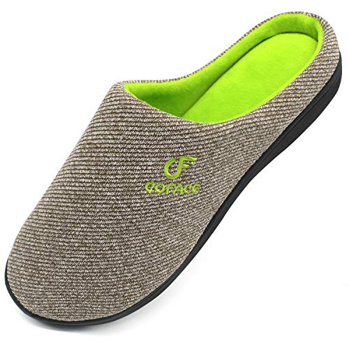 Coface Zapatillas-De-Casa-Hombre-Pantuflas-Suela-de-Memoria, Zapatos Invierno de La Casa, Hombre Zapatilla de Estar Antideslizante Felpa Cálido Pantufla Deslizantes Slipper Interiores y Exteriores