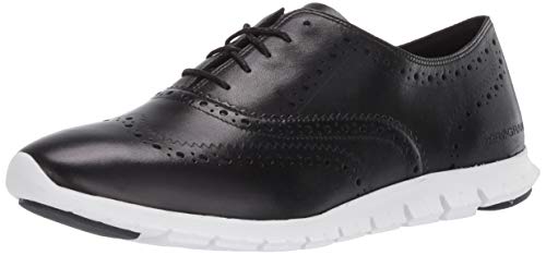 Cole Haan Zerogrand Wing Ox Closed Hole, Zapatos de Cordones Oxford Mujer, Black (Black Leather/Optic White Black Leather/Optic White), 38 EU