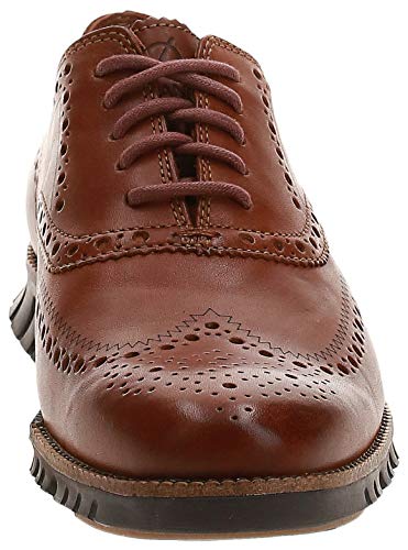 Cole Haan Zerogrand Wingtip, Zapatos de Cordones Oxford para Hombre, (British Tan Leather/Java British Tan/Java), 42 EU