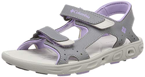 Columbia Techsun™ Vent, Sandalias Niñas, Gris (Tradewinds Grey, White Violet), 25 EU