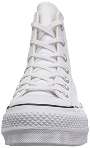 Converse Chuck Taylor CTAS Lift Clean Hi, Zapatillas Altas Mujer, Blanco (White/Black/White 102), 36 EU