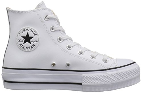 Converse Chuck Taylor CTAS Lift Clean Hi, Zapatillas Altas Mujer, Blanco (White/Black/White 102), 36 EU