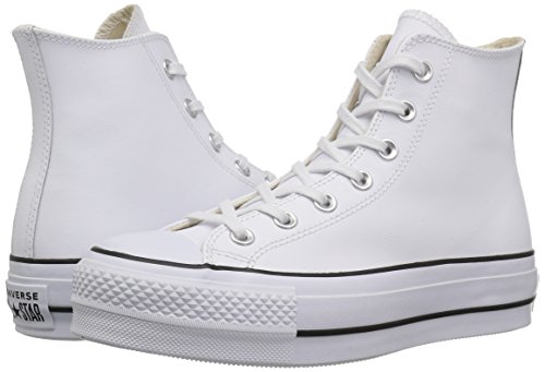 Converse Chuck Taylor CTAS Lift Clean Hi, Zapatillas Altas Mujer, Blanco (White/Black/White 102), 36 EU