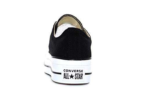 Converse Chuck Taylor CTAS Lift Ox Canvas, Zapatillas Mujer, Negro (Black/White/White 001), 40 EU