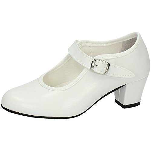 CREACIONES PASOS DE BAILE S.L. - Zapato - Carleti 15 Flamenca Blanco, Talla: 31