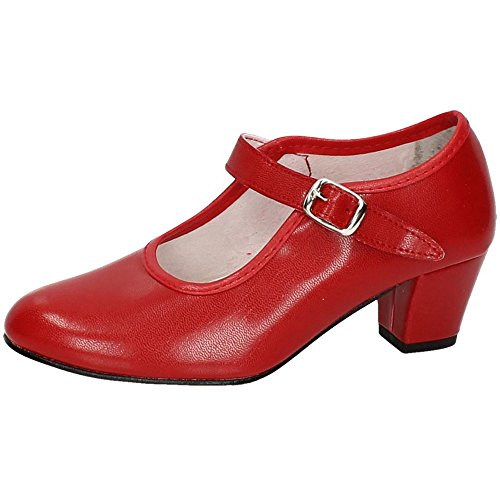 CREACIONES PASOS DE BAILE S.L. - Zapato - Carleti 15 Flamenca Rojo, Talla: 37