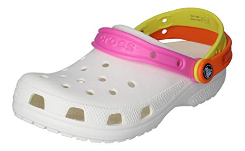 CROCS - Classic Triple Strap Clog White Citrus, Tamaño:37/38 EU