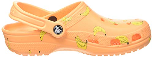 Crocs Classic Vacay Vibes Clog, Zuecos Unisex Adulto, Naranja (Cantaloupe 801), 36/37 EU