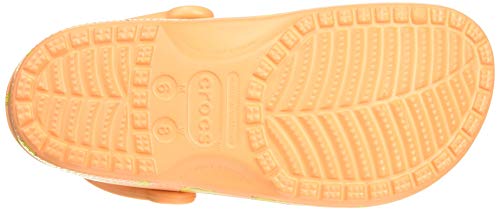 Crocs Classic Vacay Vibes Clog, Zuecos Unisex Adulto, Naranja (Cantaloupe 801), 36/37 EU