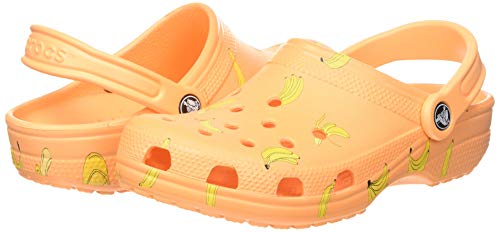 Crocs Classic Vacay Vibes Clog, Zuecos Unisex Adulto, Naranja (Cantaloupe 801), 36/37 EU