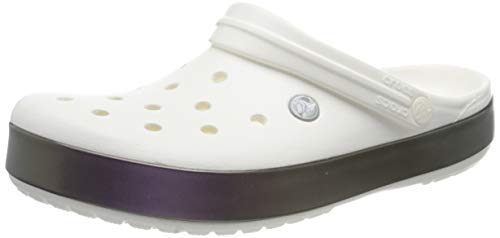 Crocs Crocband Iridescent Band Clog, Obstrucción Unisex Adulto, Blanco, 37 EU-38