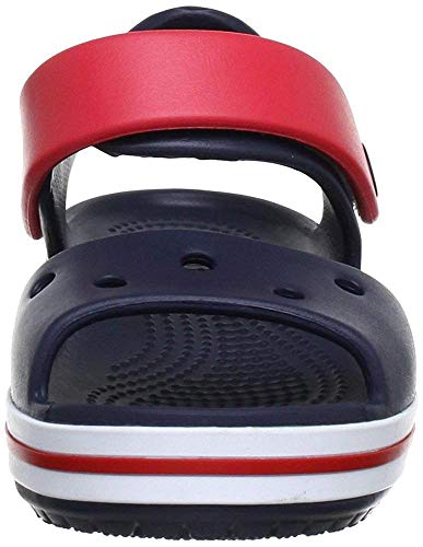 Crocs Crocband Sandal Kids, Sandalias Unisex Niños, Azul (Navy/Red), 30/31 EU