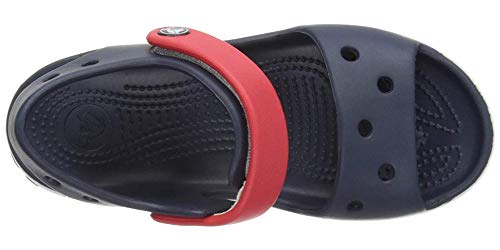 Crocs Crocband Sandal Kids, Sandalias Unisex Niños, Azul (Navy/Red), 33/34 EU