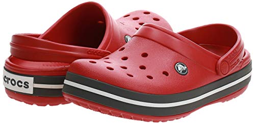 Crocs Crocband U, Zuecos Unisex Adulto, Rojo (Pepper), 43-44 EU