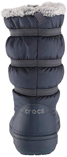 Crocs Crocband Winter Boot Women, Botas de Nieve para Mujer, Azul (Navy), 34/35 EU