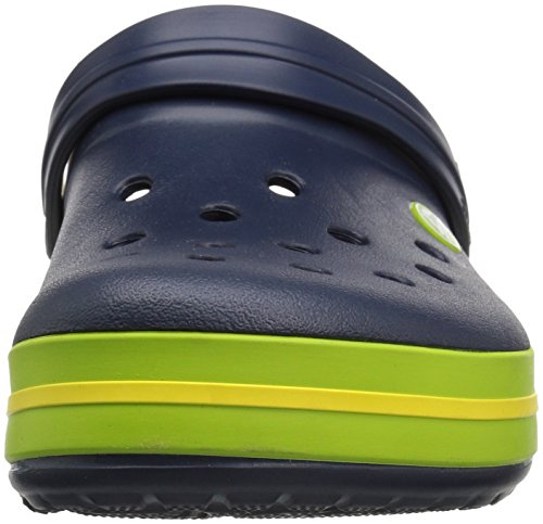 Crocs Crocband, Zuecos Unisex Adulto, Azul (Navy/Volt Green/Lemon), 39/40 EU