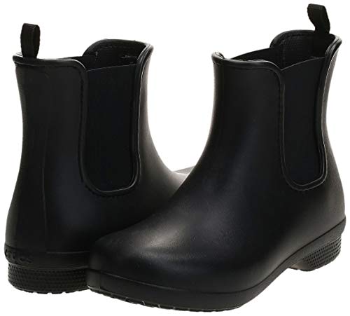 Crocs Freesail Chelsea Boot Women, Mujer Bota, Negro (Black/Black), 36-37 EU