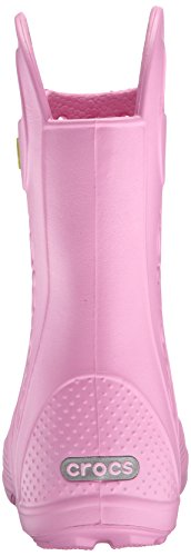 Crocs Handle It Rain Boot K, Botas de Agua Unisex Niños, Rosa (Carnation), 23/24 EU