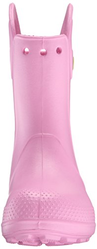 Crocs Handle It Rain Boot K, Botas de Agua Unisex Niños, Rosa (Carnation), 27/28 EU