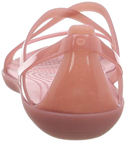 Crocs Isabella Strappy Sandal Women, Sandalias de Punta Descubierta para Mujer, Rosa (Blossom 682), 37/38 EU