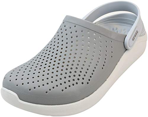 Crocs Literide Clog, Obstrucción Mujer, Negro (Smoke/Pearl White), 38/39 EU