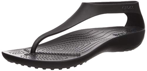 Crocs Sexi Flip Women, Sandalias para Mujer, Negro (Black/Black 060), 42/43 EU