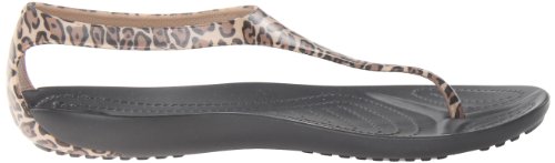 Crocs Sexi Flip Women, Sandalias para Mujer, Nero (Black/Gold), 34/35 EU