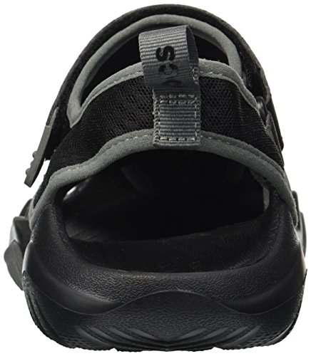 CROCS Swiftwater Mesh Deck Sandal M, Zuecos Hombre, Negro (Black 001), 39.5 EU