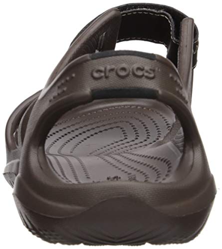 Crocs Swiftwater River Sandal M, Sandalias para Hombre, Marrón (Espresso/Black), 39/40 EU