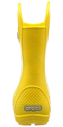 Crocs Unisex - Niños Handle It Rain Boot K, Amarillo (Yellow), 27/28 EU