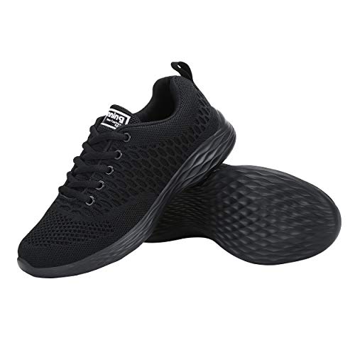 CXWRZB Mujer Gimnasia Ligero Sneakers Zapatillas de Deportivos de Running para Negro 40 EU