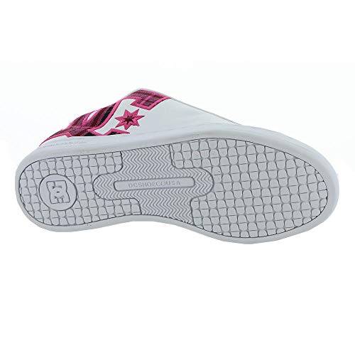 DC Court Graffik - Zapatillas de skate para mujer, Blanco (Blanco (White/plaid)), 38 EU