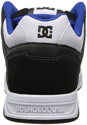 DC Shoes Stag, Zapatillas de Estar por casa Unisex Adulto, White/Black/Blue, 40 EU