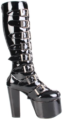 Demonia - Botas mujer, color negro, talla 9 UK / 42 EU / 12 US